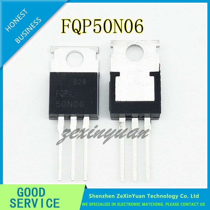 10PCS/LOT FQP50N06 50N06 SFP50N06 60V N-Channel MOSFET TO-220