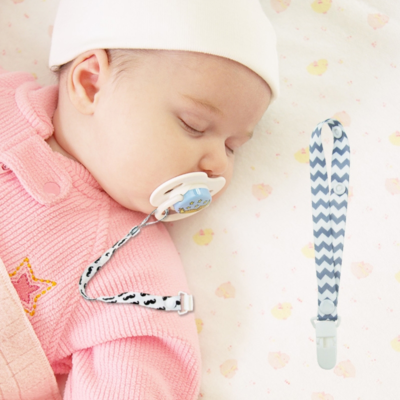 OOTDTY Baby Pacifier Chain Clip Holder Nursing Teether Dummy Soother Nipple Leash Strap