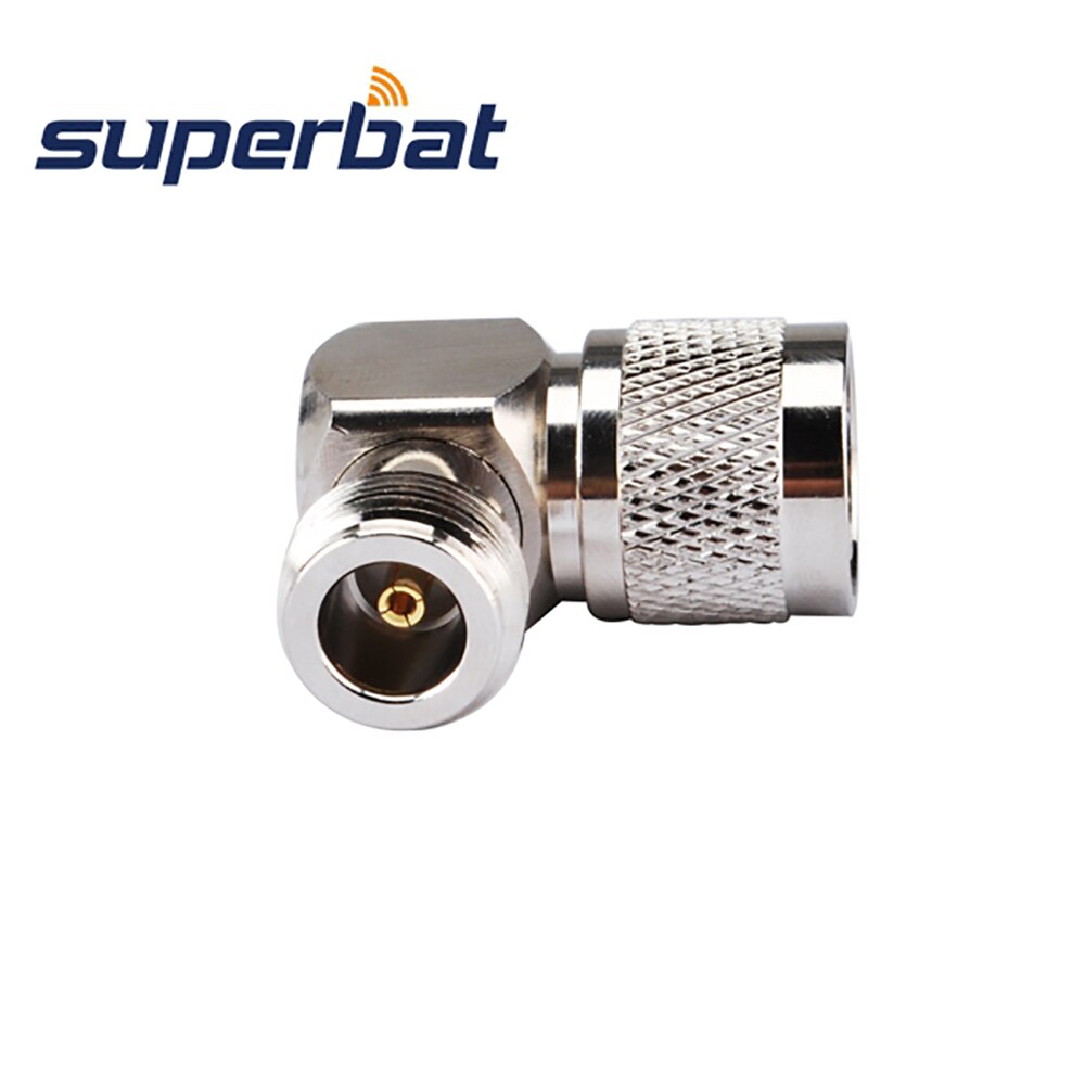 Superbat 5pcs N Adapter N Male to Female Right Angle RF Coaxial Connector