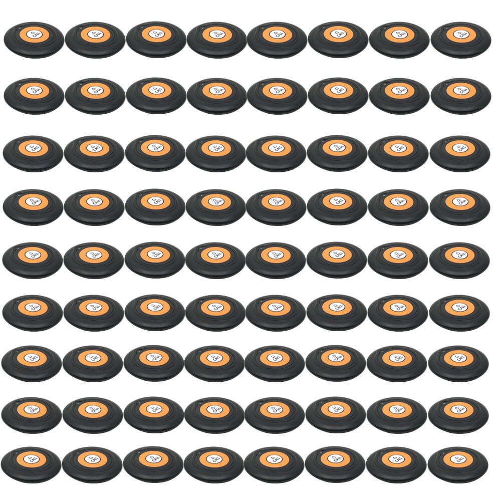 JINGLE BELLS 72PCS transmitter call button pager 433.92mhz wireless guest calling systems for restaurant waiter call button