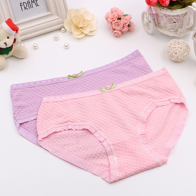 5pcs/lot 100%cotton girls underwear kids baby panties children's lace underpants