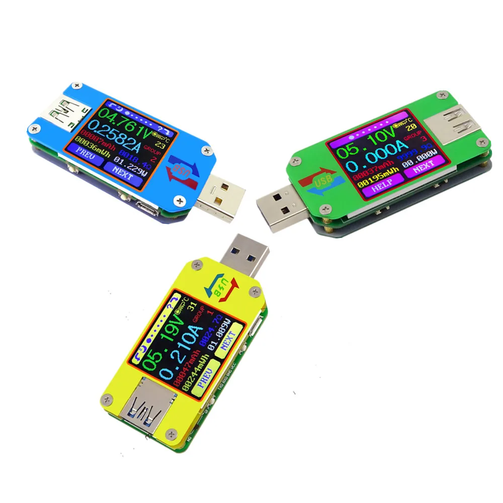 UM25C/UM25 UM34/UM34C UM24C/UM24 USB Tester Digital DC Voltmeter Ammeter Voltage Electric Current