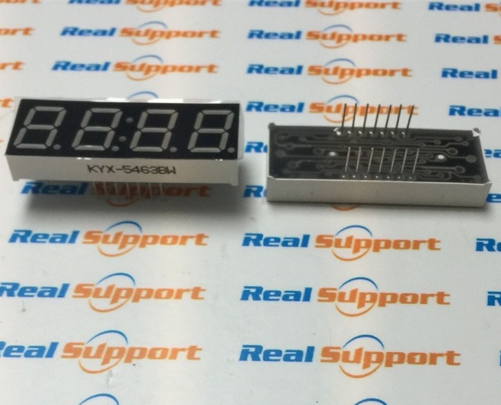 0.56inch 4digits white clock 7 segment led display 14pin