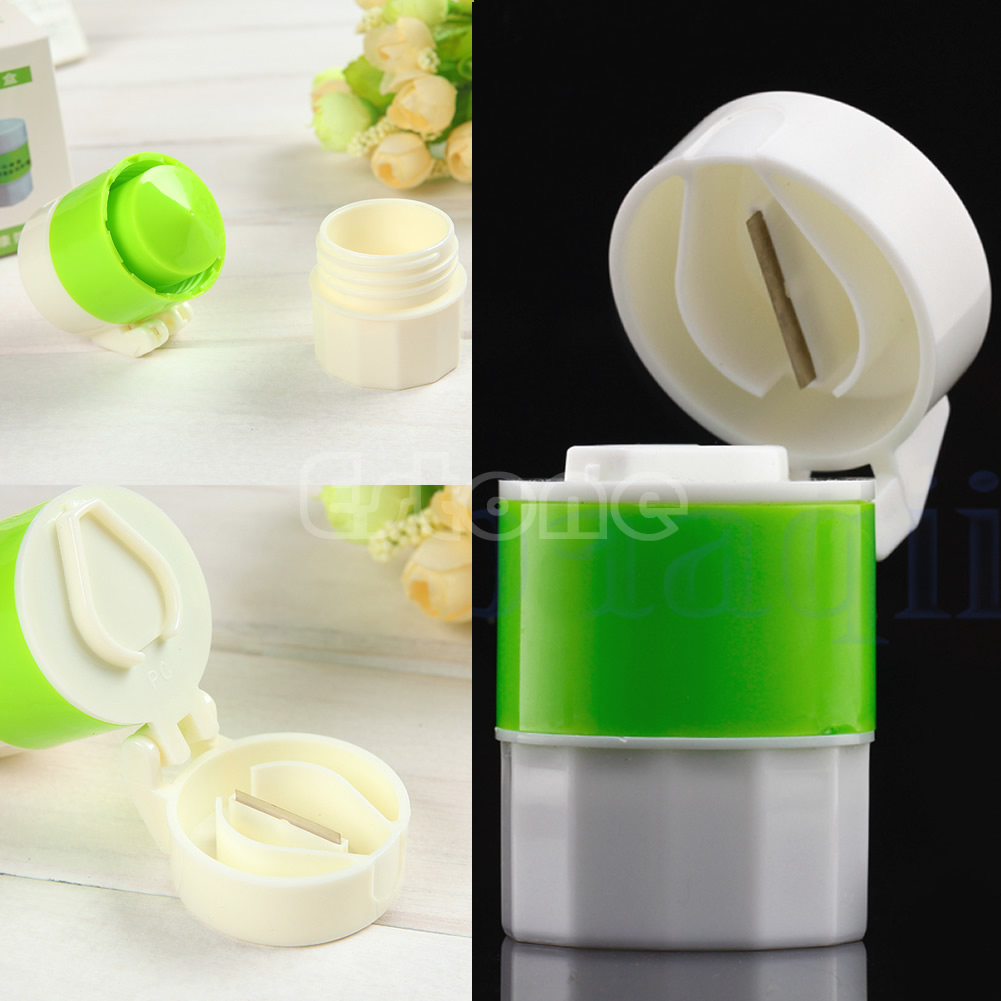 2018 New Container Box Pill Crusher Grinder Splitter Divider Storage Cutter Case