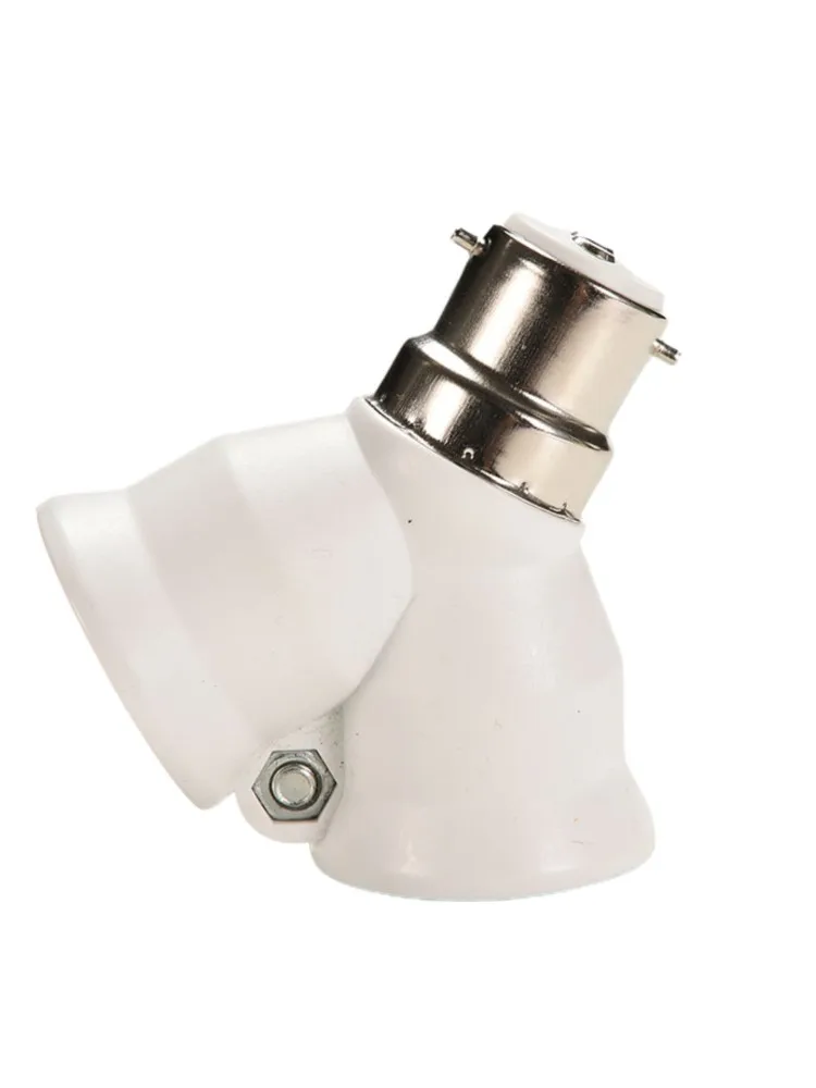 B22 To E27 Adapter Converter Socket LED Y Shape Light Lamp Bulb Splitter Adapter Converter 2 Heads