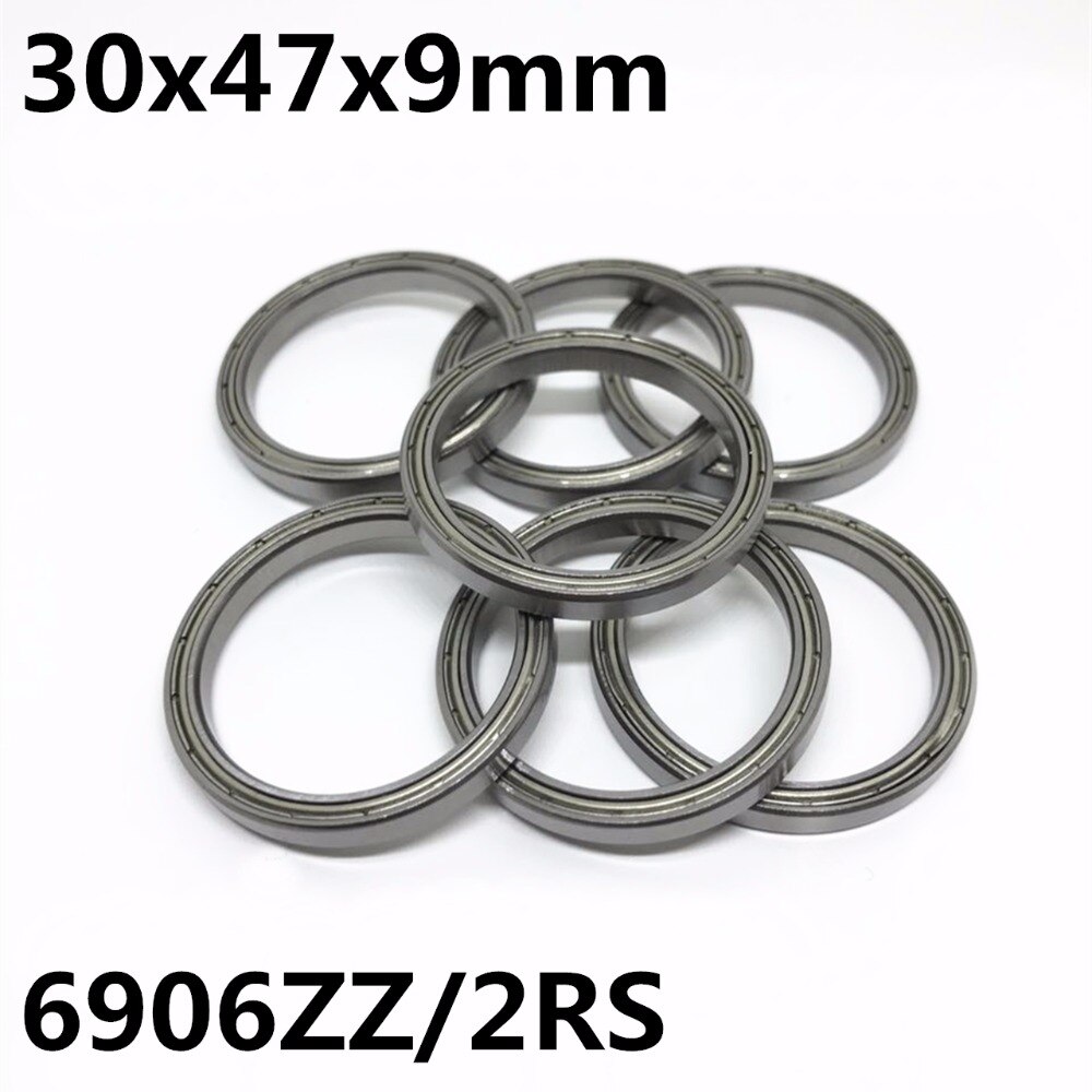 1PCS 6906ZZ 6906-2RS Thin wall ball bearings 30x47x9 mm Bearing steel High quality 6906 6906Z 6906RS