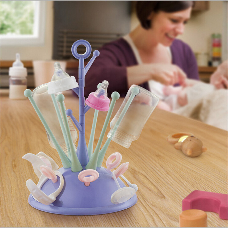 Baby Bottle brush Drying Rack Tree Style Glass Drying Cleaning Dryer Drainer Storage Dryer Feeding Drying Rack Feeding Holder