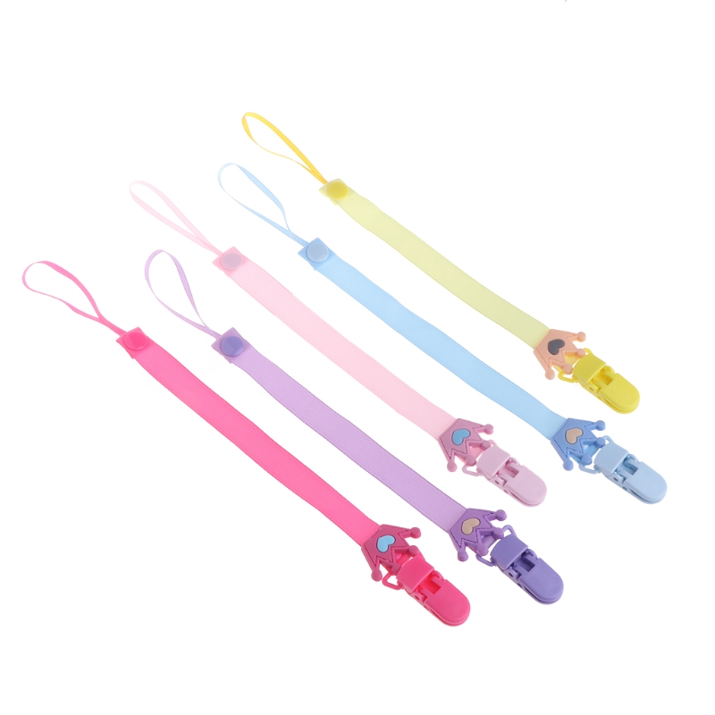 2018 New Baby Pacifier Chain Clip Holder Nursing Teether Dummy Soother Nipple Leash Strap Feeding Accessories