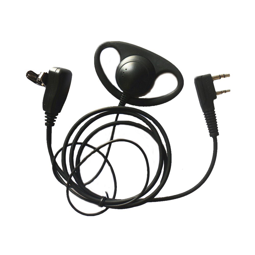 10xD Shape Soft Earphone Earpiece Headset Mic PTT For Baofeng Two Way Radio Bf-888s UV-5R UV82 RT5R H777 RT7 RT22 Walkie Talkie