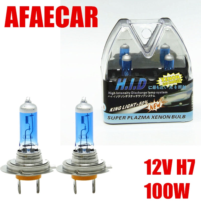 2pcs H7 100W Super Bright White Fog LAMP Halogen Bulb Car Light Source