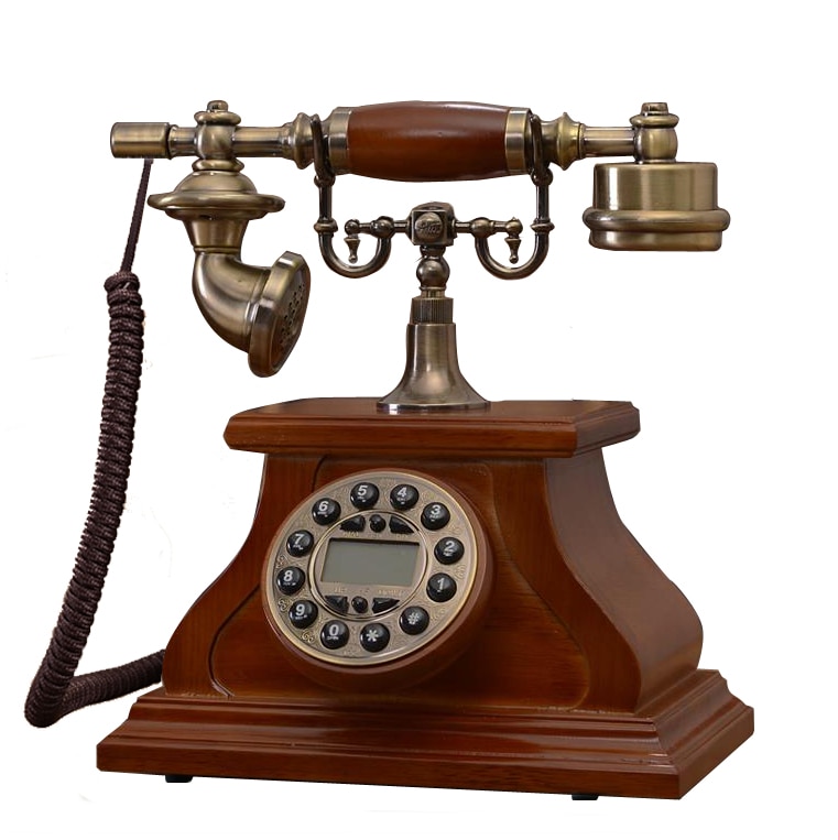 Fashion Wood Phone Antique Landline Telephone Vintage Phone Fitted Landline Phone Telefone for office home telefon telefono fijo