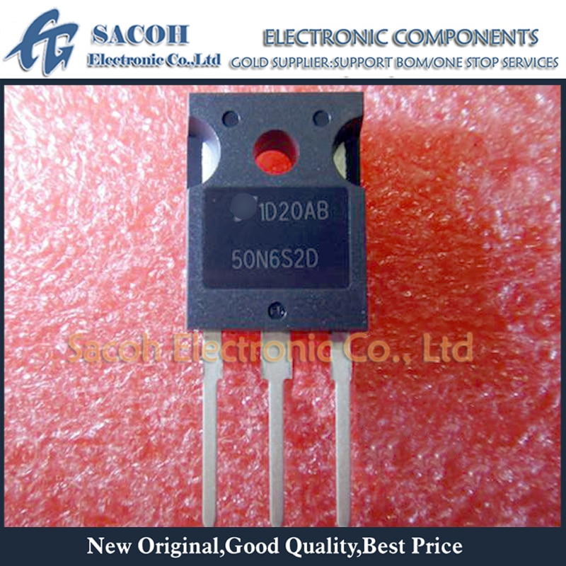 New Original 10PCS/Lot FGH50N6S2D 50N6S2D or FGH50N6S2 50N6S2 or FGK60N6S2D 60N6S2D 60N6S2 TO-247 60A 600V N-Channel IGBT
