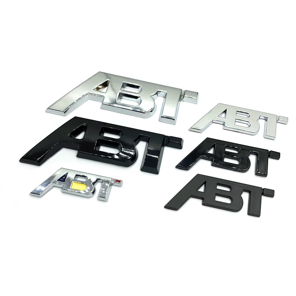 1Pcs ABT Sticker Emblem ABS Plastics Modify Racing Badge Fit For Audi VW Big Small Size Car Body