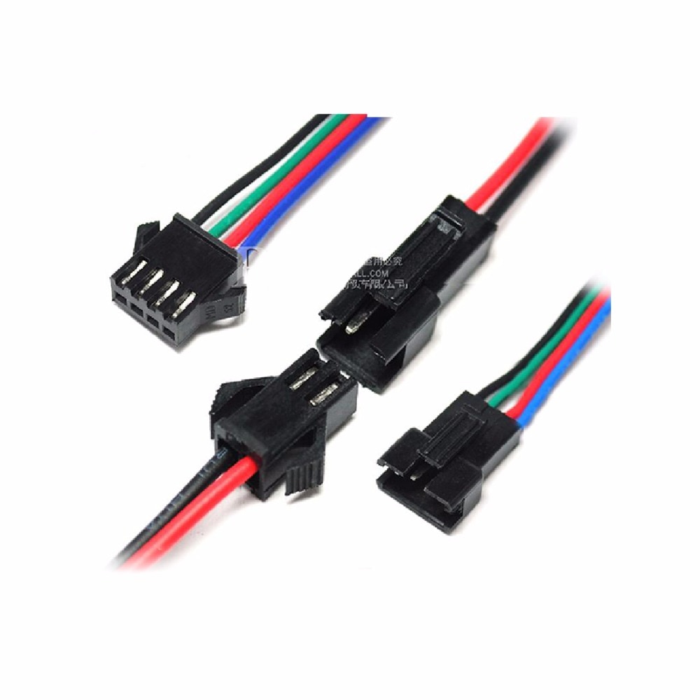 jst sm telephone cord plug for electronic communication devices male and female interface connector 2.54mm 22awg