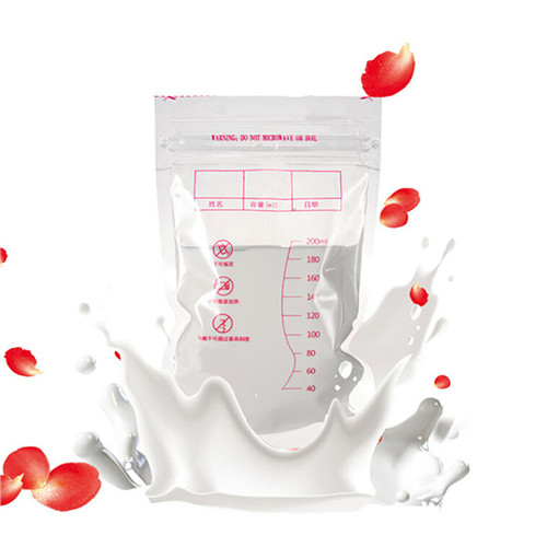10pcs 200ml Breast Milk Storage Bag Liquid Safe Food Storage Bags Disposable Breast Milk Freezer Bags Mother Postpartum Supplies
