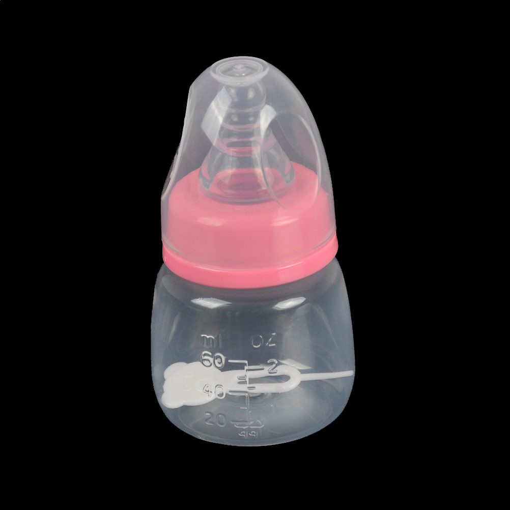 1pcs 60ML Baby Bottle Newborn Infant Baby 0-18 Months Feeder PP Nursing Juice Milk Mini Hardness Bottle