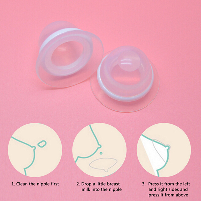 1 Pair Silicone Nipple Corrector with Bag Nipple Clip for Flat Inverted Nipples Braces Niplette Correction Clamps Corrector
