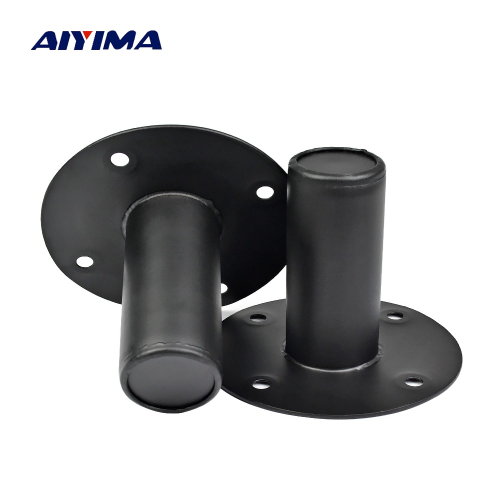 AIYIMA 2Pcs Professional Audio Speaker Stand Iron Sound Mounting Tray Base Speakers Repair Parts Accessories DIY Home Theater