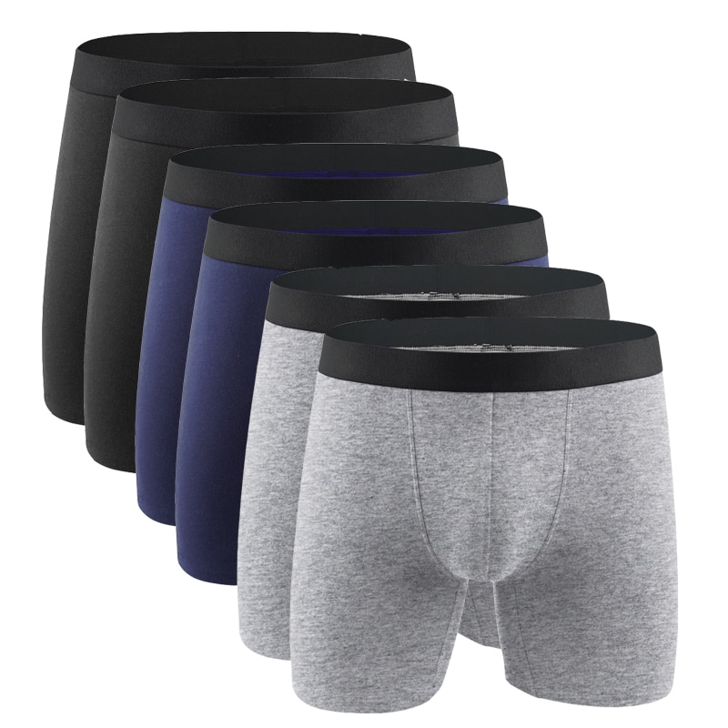 Cotton Men's Panties Underwear Boxer Shorts Long Leg Comfort Men Underpants Male Hombre Boxer Marca European Size Plus S-XX