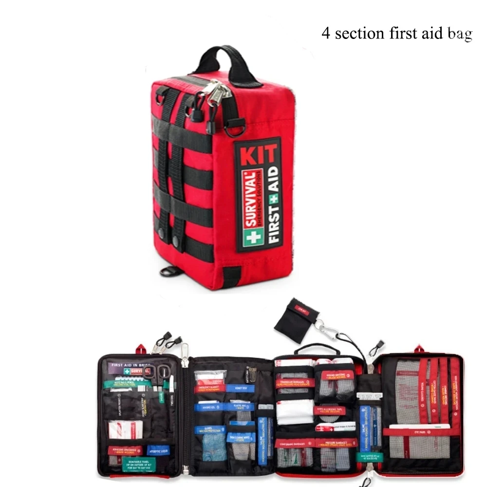 Handy First Aid Kit Waterproof Medical Bag for Workplace Hiking Camping Cycling Car Outdoor Travel