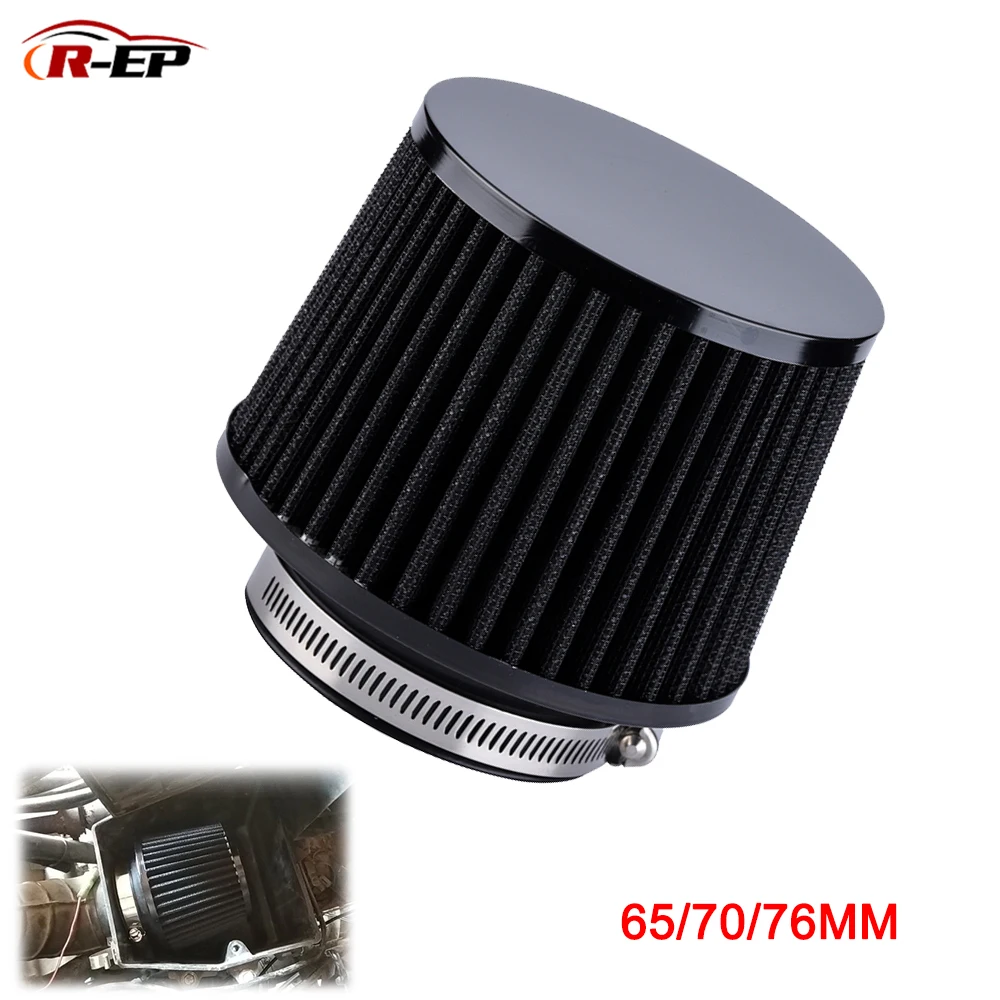 R-EP Universal Car Air Intake Filter 76MM 70mm 65mm Performance High Flow Filters for Cold Air