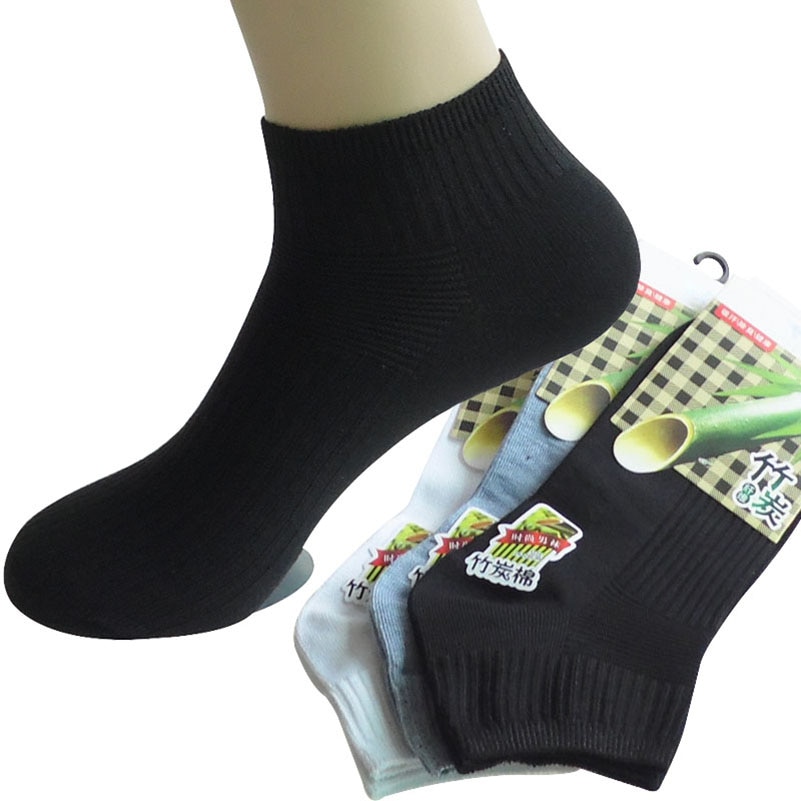 6 Pair/lot Mens Socks Bamboo Fiber Socks Meias Male Spring Sweat-absorbent Odor-resistant Breathable Brand Business Casual Socks
