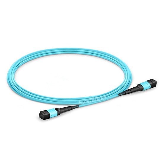 MPO Fiber Patch Cable 1m OM3 Female to Female 12 Cores optical Patch Cord multimode Trunk Cable,Type A Type B Type C