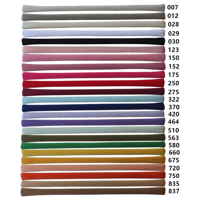 10 pcs Nylon Headbands Soft Thin Super Stretchy Hair Bands Skinny Elastic Hairband DIY Hair Bow Craft Supply One Size Fits All