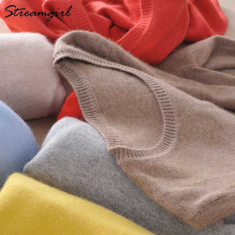 Cashmere Sweater Female Knitted Pullover Women Winter Sweaters Autumn O Neck Cashmere Sweater Women