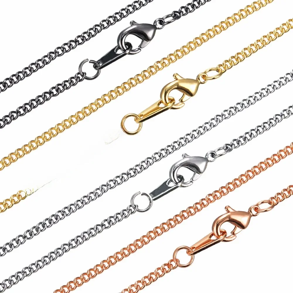 12 pcs  wholesale jewelry findings 2mm link chain necklace for pendant with