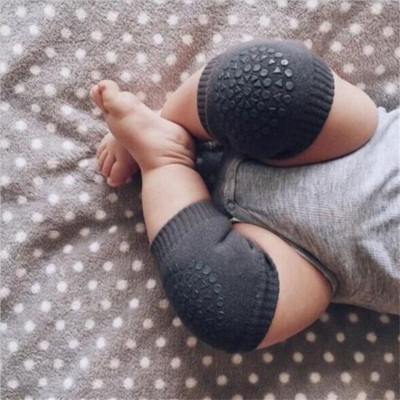 Hot Sale Soft Anti-slip Safety Crawling Elbow Cushion Knee Pad Semi-combed cotton terry dispensing Baby Infant Born Toddler Kids