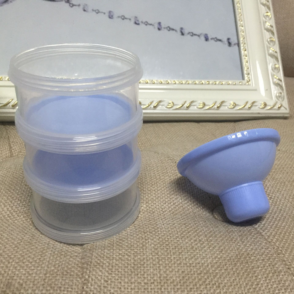 Portable Baby Infant Feeding Milk Powder & Food Bottle Container 3 Cells Grid Practical Box Newborn Baby Feeding Milk Infant