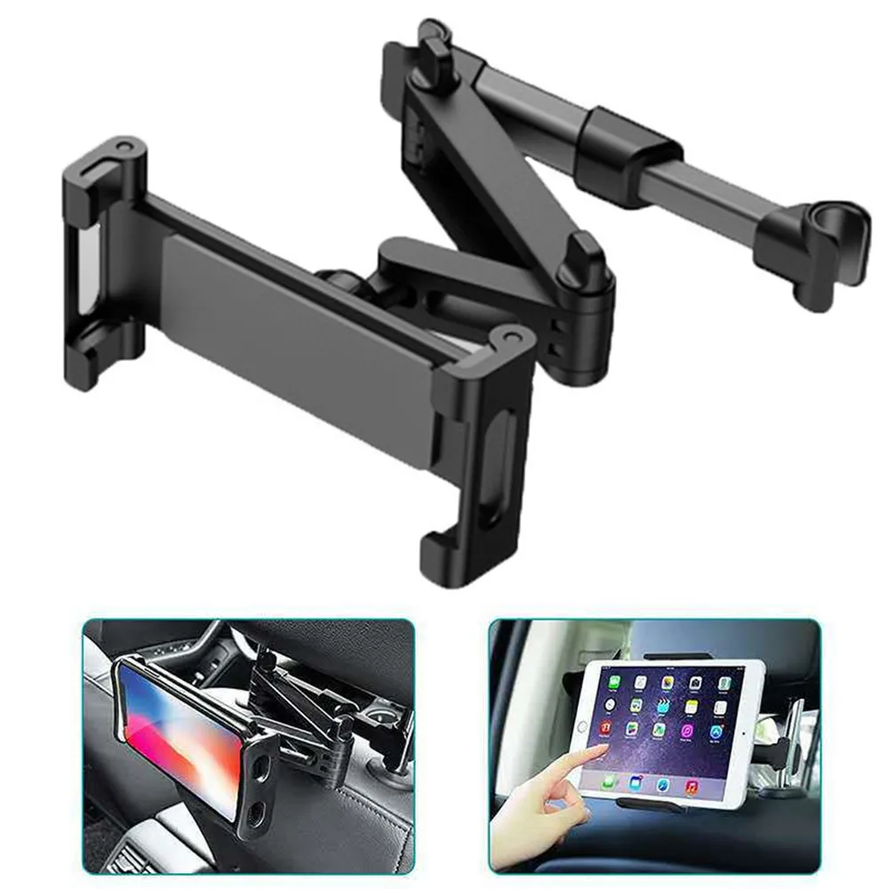 Tablet Car Holder For 4.7-13 in Tablet & Phone Holder Back Seat Headrest Mounting Holder Car