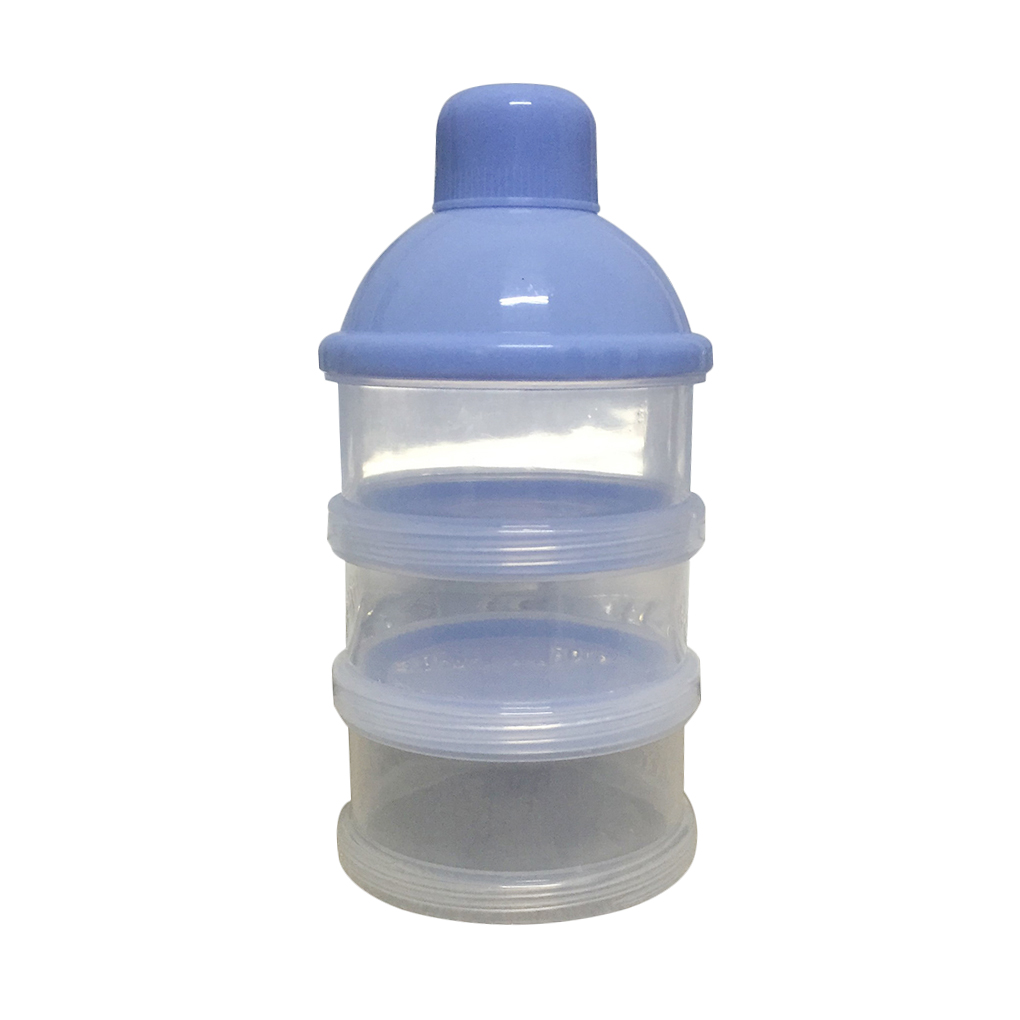Portable Rings Infant Baby Milk Container Newborn Kids Formula Milk Powder Box Three Grid Boxes Snacks Candy Supplies Box
