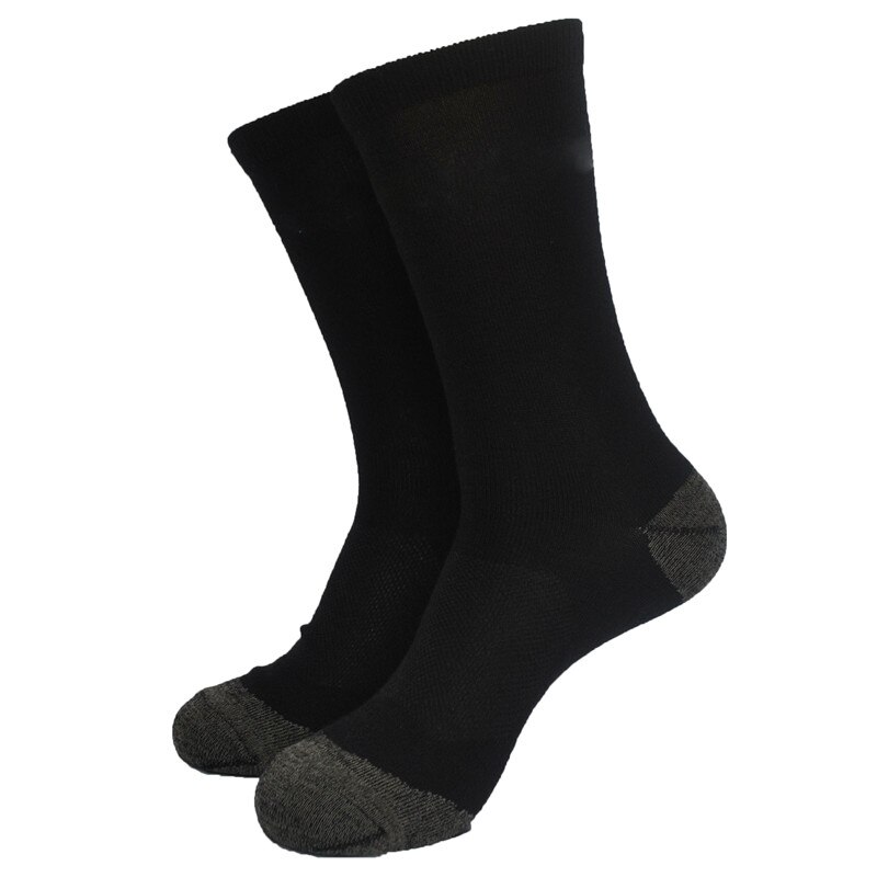 2 Pairs 40% Merino Wool Spring Style Outdoor Men's Socks Black Color