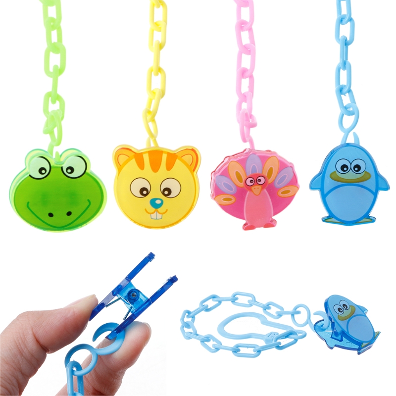 New 1Pc Lovely Cartoon Baby Pacifier Chain Clip Anti Lost Dummy Soother Nipple Holder