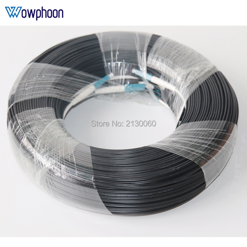 500M Outdoor LC UPC Duplex FTTH Drop Patch Cable LC Singlemode Duplex G657A Fiber optic patch cord FTTH fiber optic jumper Cable