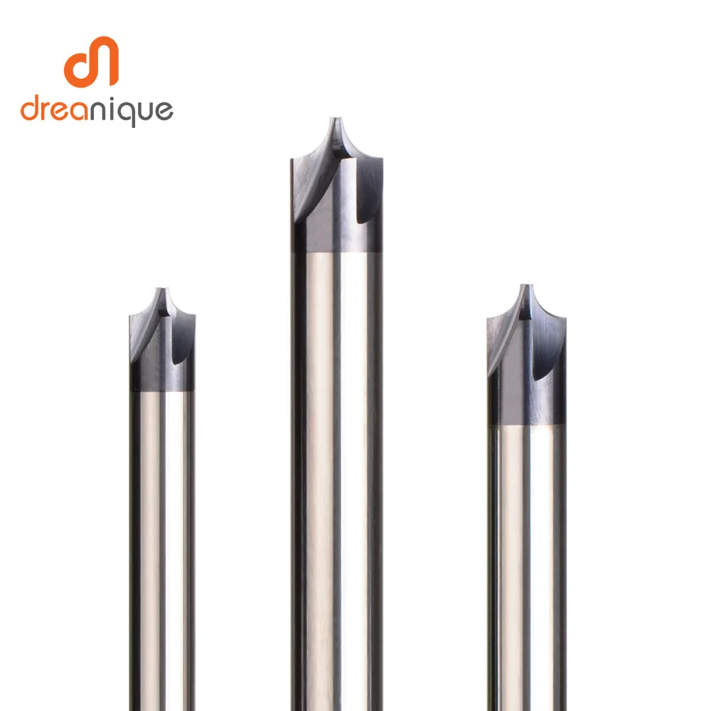 1pc corner rounding chamfer end mills 4-14mm deburring cnc wood metal Router Bit coated chamfering