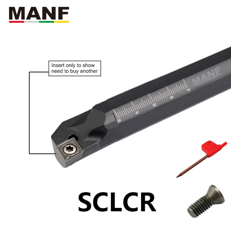 MANF Turning Tool SCLCR S10K-SCLCR06 Internal Lathe Boring Bar Tungsten Carbide Tools For CCMT06