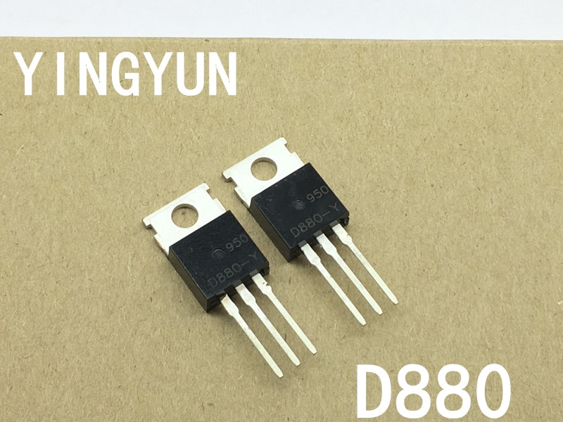 10pcs/lot Transistor D880 KSD880-Y 2SD880 D880-Y TO-220 NPN transistor 3A 60V
