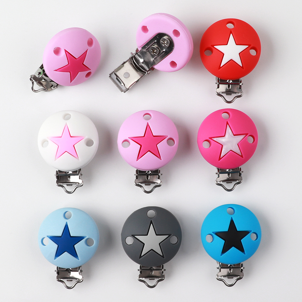 TYRY.HU 1pc Silicone Pacifier Clips Baby Dummy Pacifier clip Soother Chain Holder  48.5*35.2*23mm