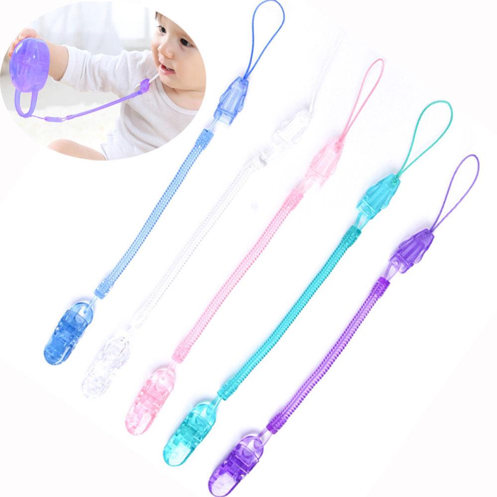 Baby Pacifier Nipple Clip HolderTeether Chain Dummies Plastic Infant Chew Toy