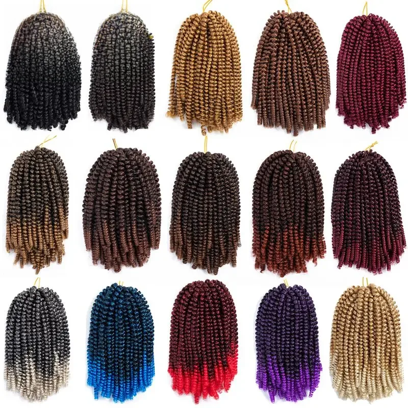 Saisity Ombre Synthetic Hair Extension Crochet Spring Twist Crochet Braiding Hair Jamaica Bounce