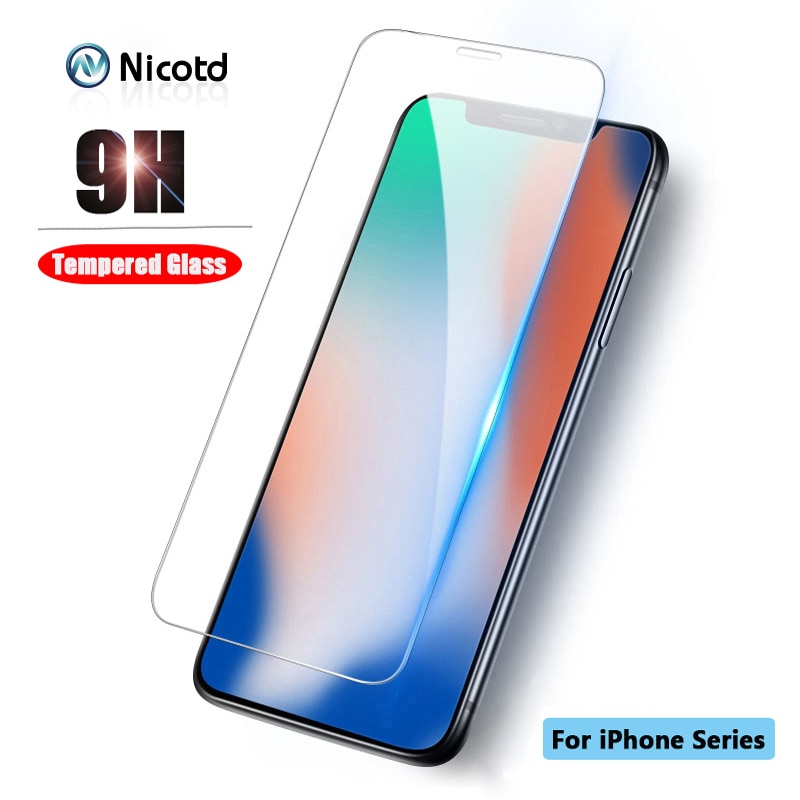 Tempered Glass For iPhone 11 Pro MAX X XS Screen Protective Film For iPhone 12 Pro MAX Glass Protector For iPhone 7 6 6s 8 plus