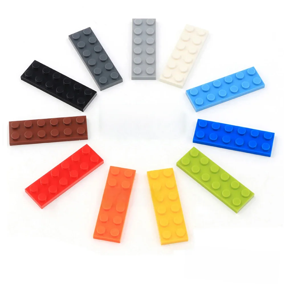 40pcs DIY Building Blocks Thin Figures Bricks 2x6 Dots 12Color Educational Creative Size Compatible