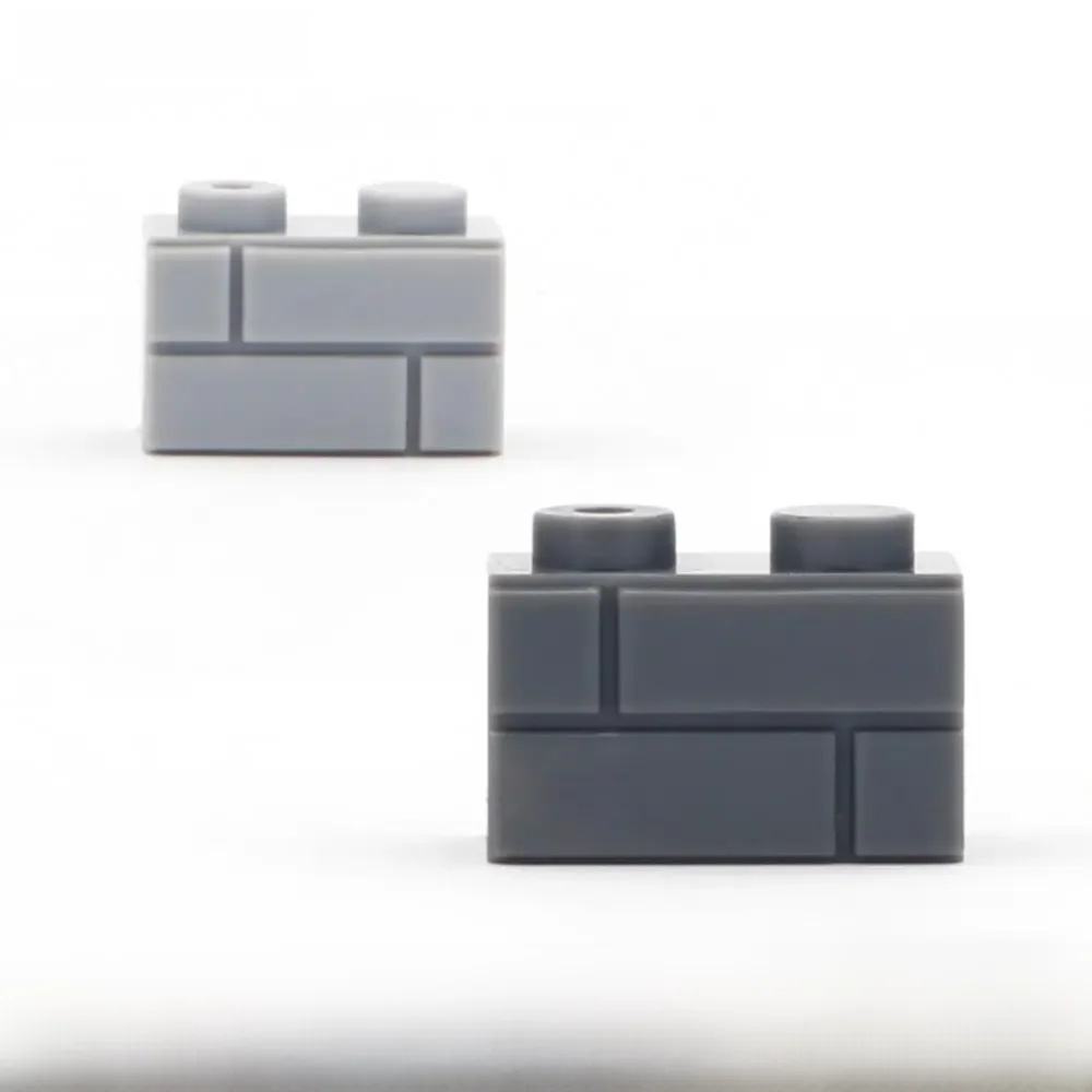 DIY Building Blocks Wall Figures Bricks 1x2 Dots 50/100PCS Educational Creative Toys for Children