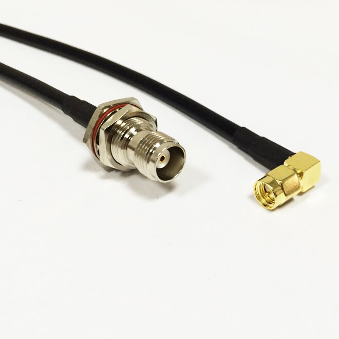 New SMA Male right angle Switch TNC Female Jack nut RG58 Wholesale Fast Ship 100CM 40"Adapter