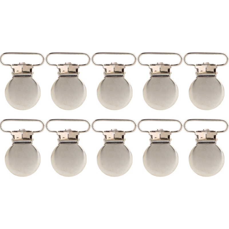 10Pcs Baby Infant Metal Clips Pacifier Holders Shape Alloy Suspender Hook