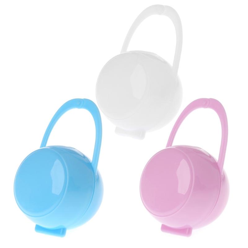 Portable Baby Boy Girl Infant Pacifier Nipple Cradle Case Holder Box Unisex New