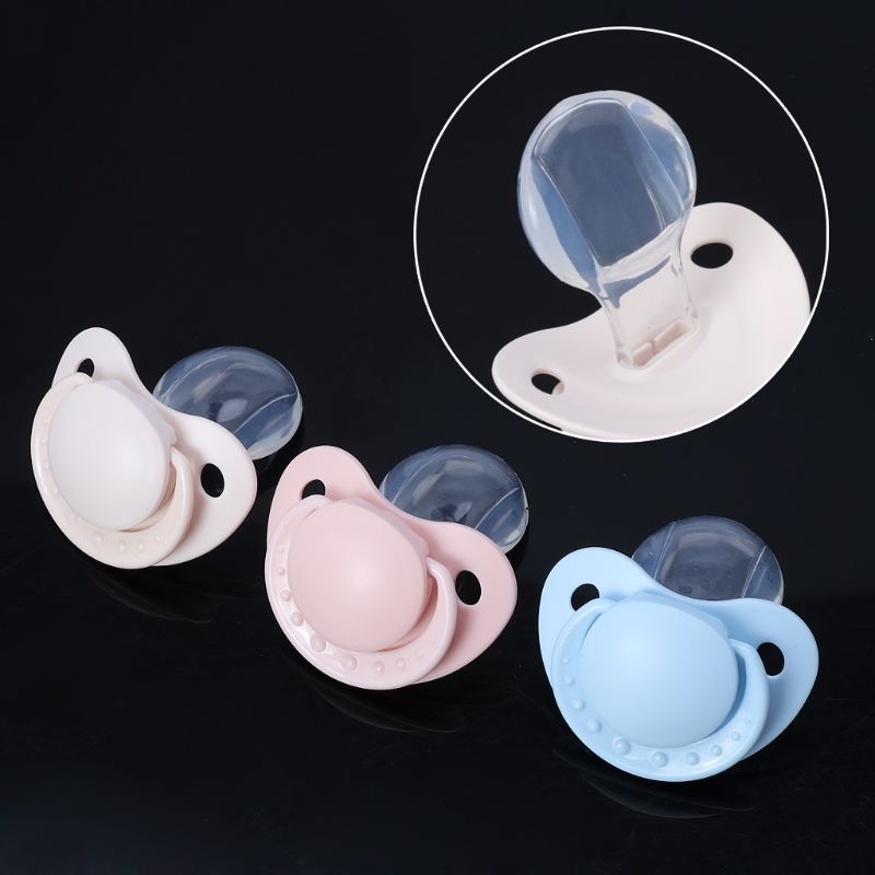 2018 Custom Big Size Food Grade Silicone Adult Pacifier Funny Parent-child Toys